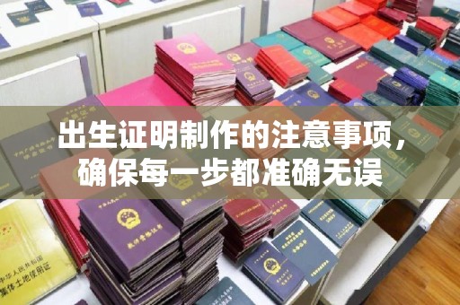 望奎出生证明制作的注意事项，确保每一步都准确无误